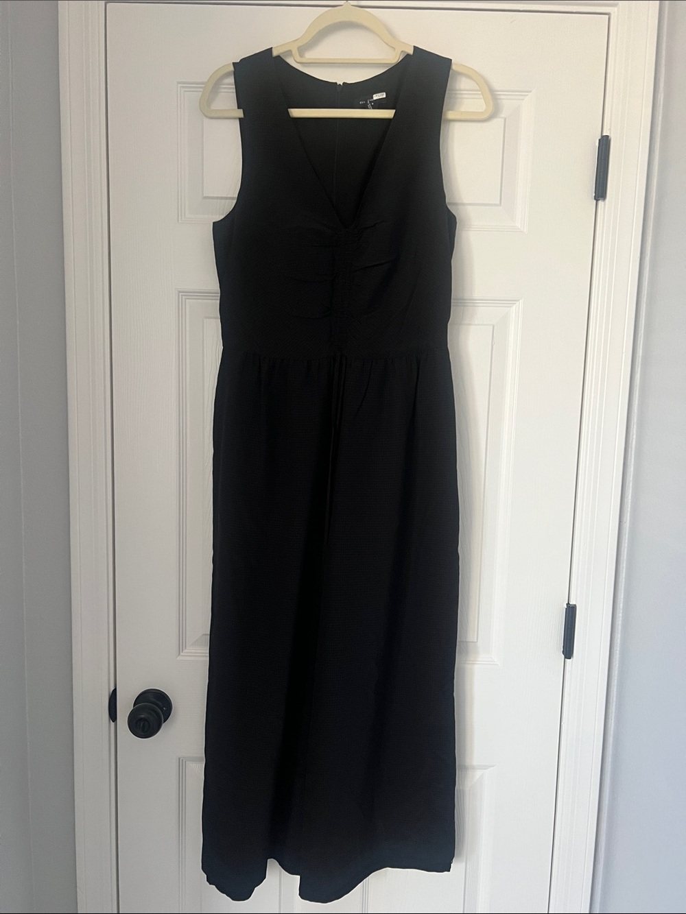 Club Monaco Black V-Neck Jumpsuit